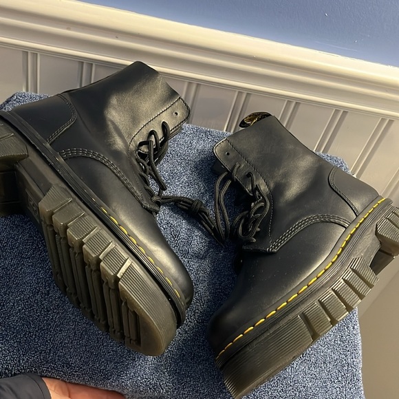 Dr Martens Audrick Nappa Leather Platform Ankle Boots Size 9 NEW - Picture 5 of 14